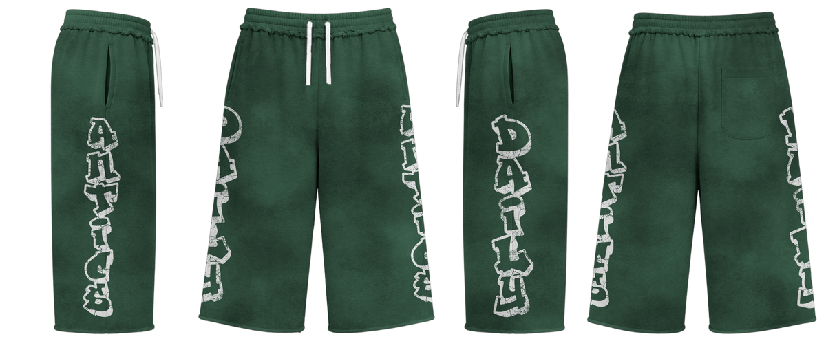 Graffiti Capri Shorts