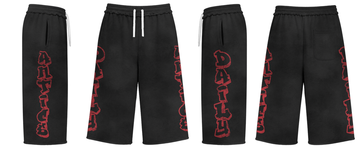 Graffiti Capri Shorts