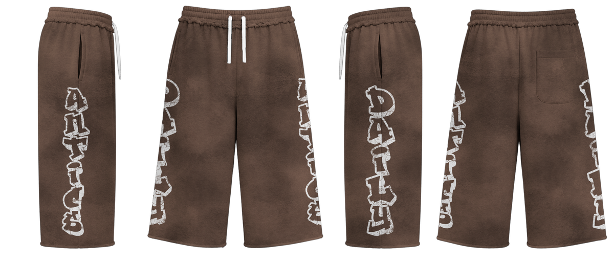 Graffiti Capri Shorts