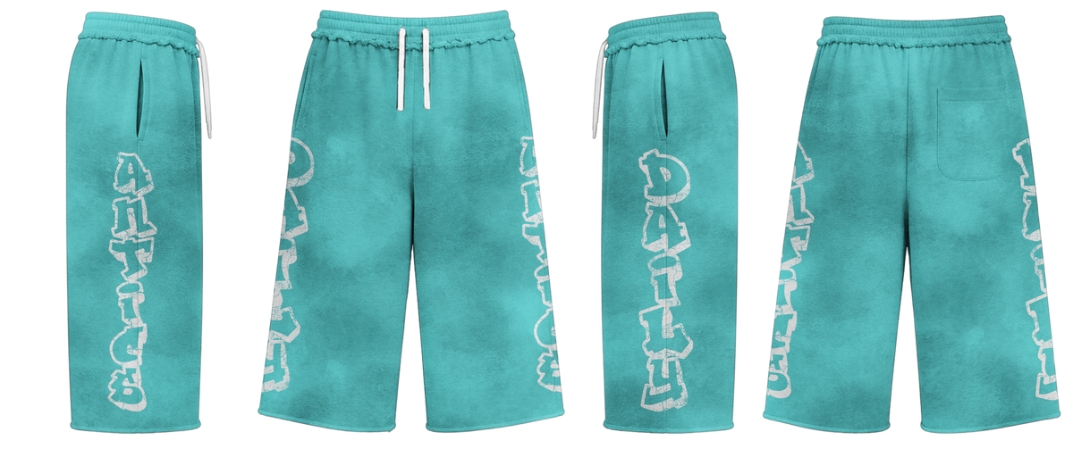 Graffiti Capri Shorts