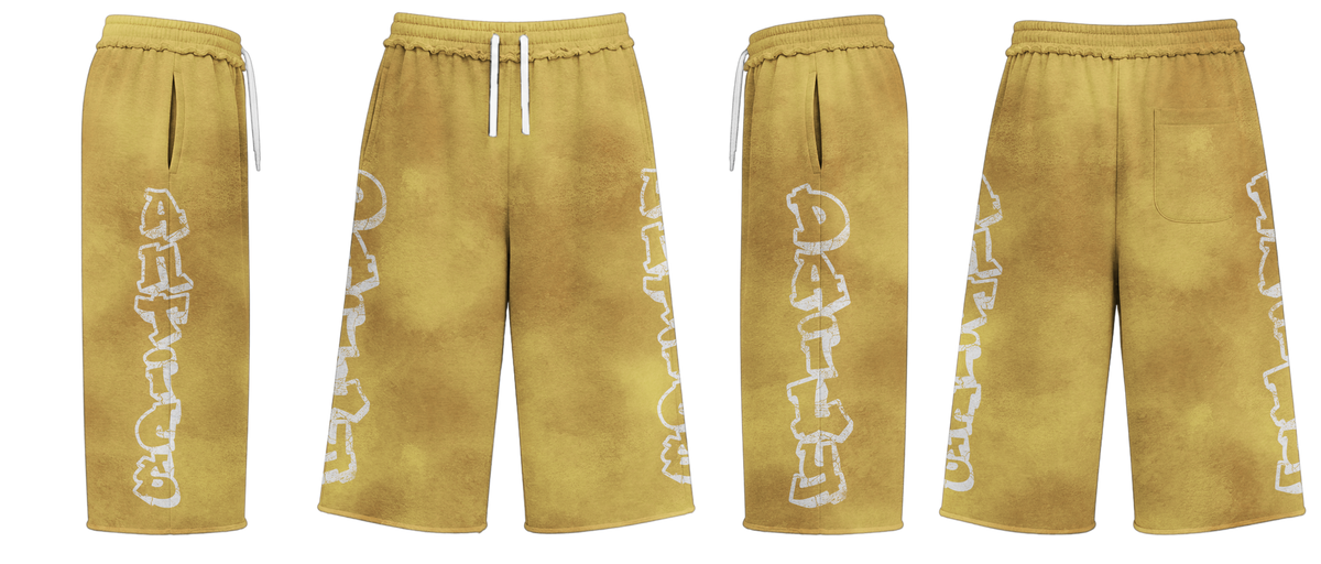 Graffiti Capri Shorts