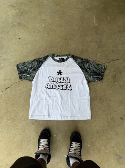 Camo Graffiti Raglan Tee