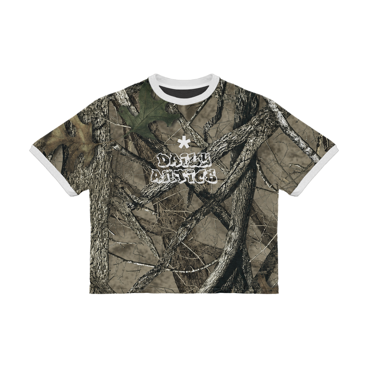 Camo Graffiti Ringer Tee