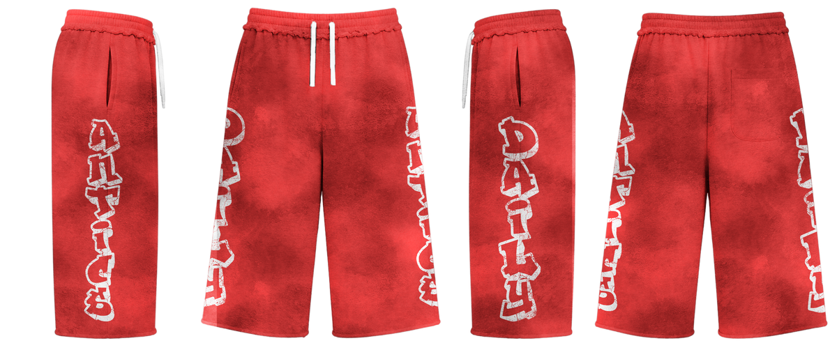 Graffiti Capri Shorts